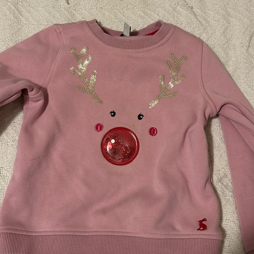 Joules Rudolph Christmas Sweatshirt